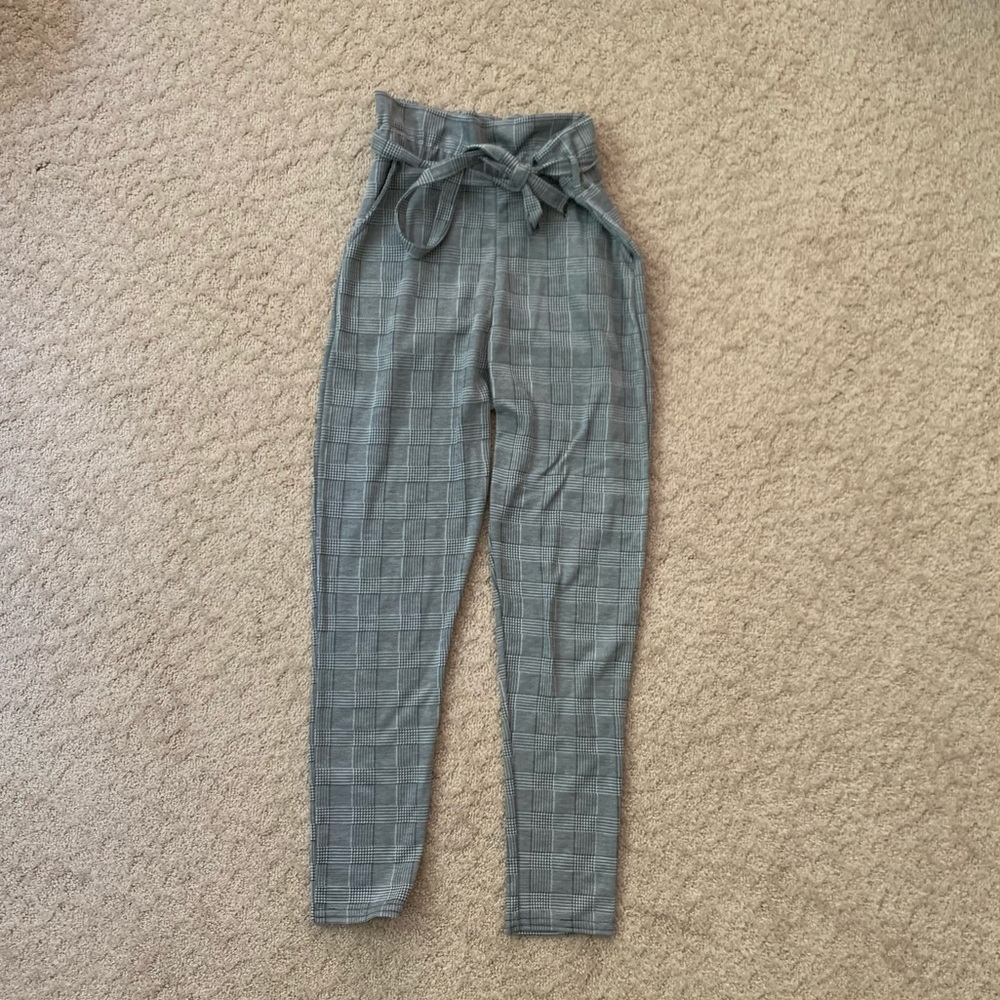 Tie waist trouser
